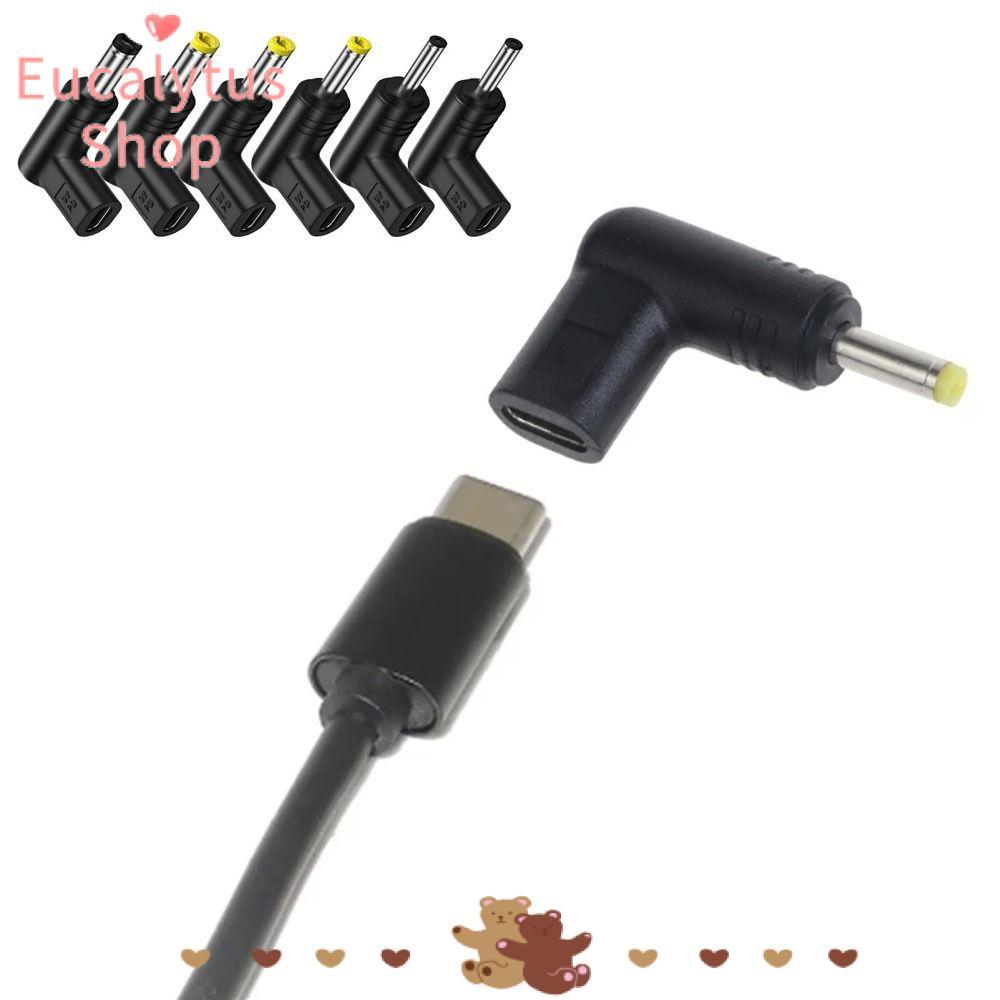 EUCALYTUSS USB C PD to DC Power Connector, 5V 9V 12V Universal Type C to DC Jack Plug, สําหรับเราเตอ