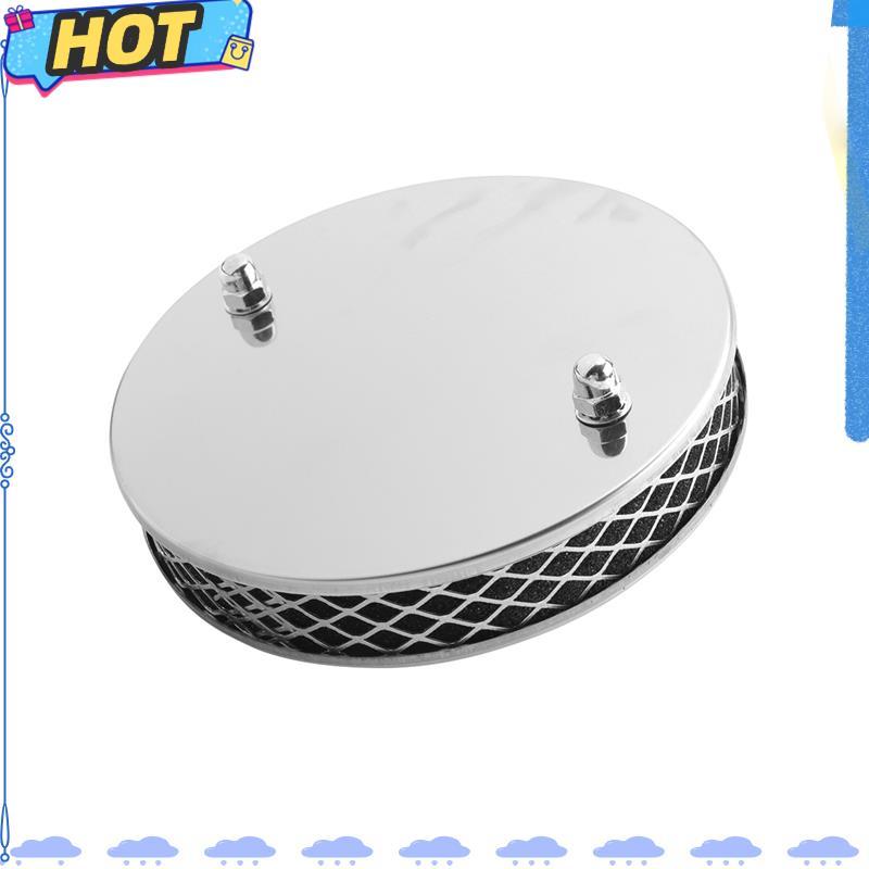 [FAST O]1PCS Car Chrome Pancake กรองอากาศสูงสําหรับทั้งหมด 11 นิ้ว SU HS4 Carburettors 14X3 ซม.