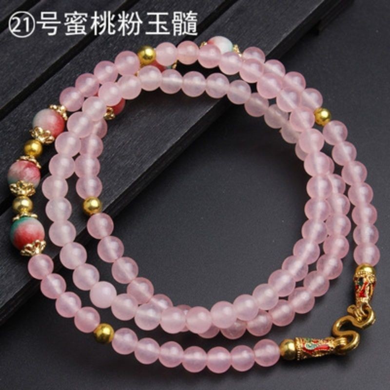 โซ่พระไทย โซ่พระพิเศษ โมราร้องไห้ จี้ไม้กางเขน จี้ไม้กางเขน จี้คริสตัล สร้อยคอหญิง HHH CZL05