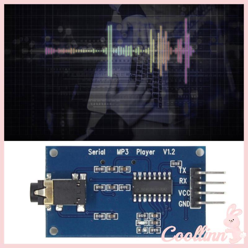 COO YX5300 UART โมดูลควบคุม MP3 เครื่องเล่นเพลงเครื่องขยายเสียงการสื่อสาร