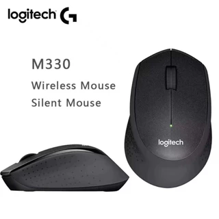 เมาส์ไร้สาย เมาส์Logitech M330 Wireless Mouse Silent Mouse Office Home Using PC/Laptop Mouse Gamer with 2.4GHz USB 1000D