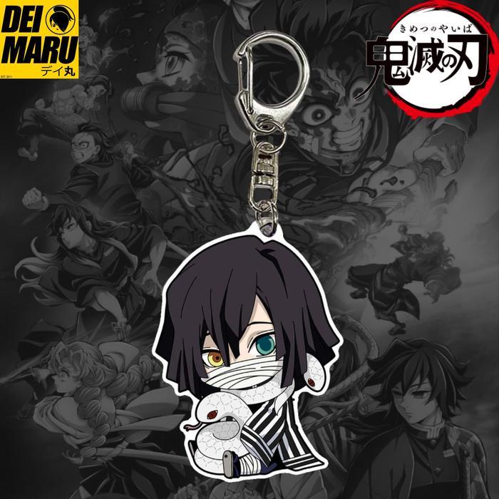 Gantungan Kunci พวงกุญแจอะนิเมะ Kimetsu ไม่มี Yaiba Demon Slayer Akrilk - Obanai