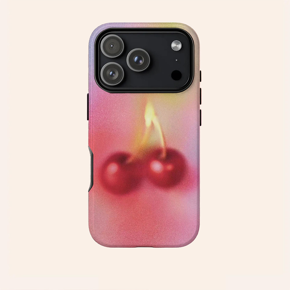 Dream Cherry เหมาะสําหรับ iPhone 17Promax 16Pro 15 11 12 13 14 xs XR 17Air Shock-proof Double-layer 