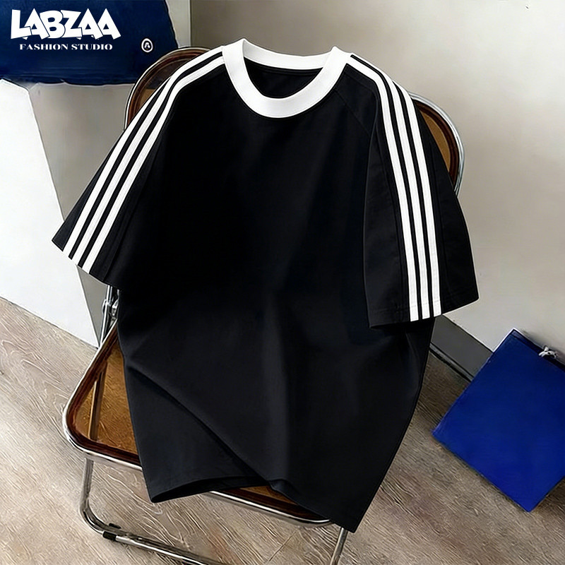 【จัดส่งจากกรุงเทพฯ】LABZAA ยอดนิยมสไตล์อเมริกัน✨เสื้อยืดทรงหลวม สะดวกสบาย ผ้าหนายับยากรีดง่าย ผ้าฝ้าย YG0