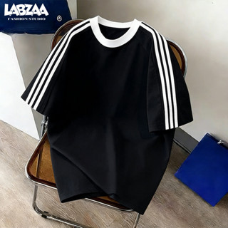 【จัดส่งจากกรุงเทพฯ】LABZAA ยอดนิยมสไตล์อเมริกัน✨เสื้อยืดทรงหล…