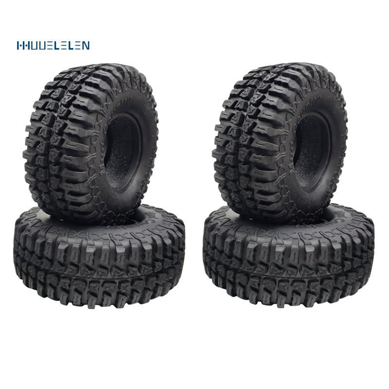 [Promote H]4PCS 100MM 1.9 ยาง Tyres ล้อสําหรับ 1/10 RC Crawler รถ SCX10 90046 AXI03007 TRX4 D90 CC01