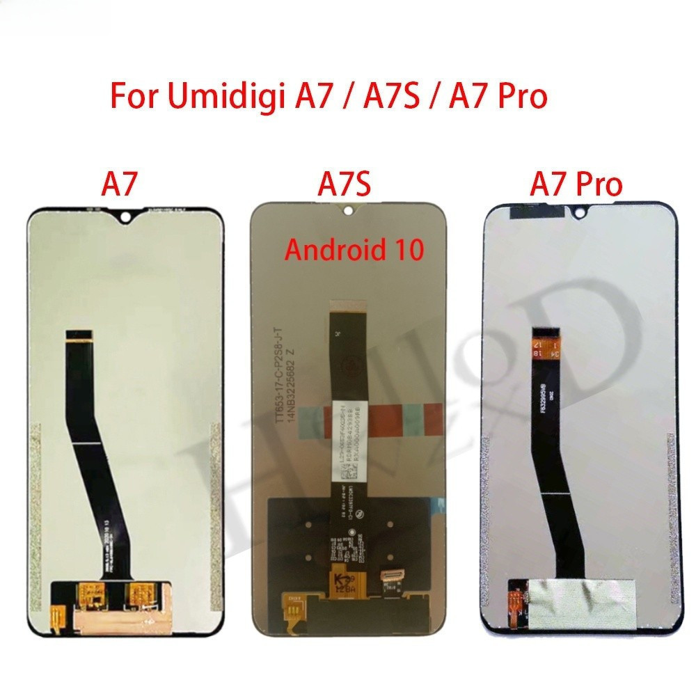 แผงด้านหลัง LCD ที่สมบูรณ์แบบสําหรับ Umidigi A7 Pro A7S Android 10 Touch Sensor ชุดเปลี่ยนแผงเหล็ก