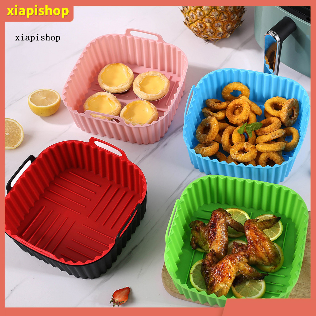 XPS Non-stick Air Fryerถาดทําความสะอาดง่ายAir Fryerหม้อReusableซิลิโคนAir Fryerตะกร้าถาดสําหรับ7qt A