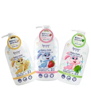 2in1 เจลอาบน้ำและแชมพูเด็ก Baby Shampoo & Shower Gel สูตร pH 5.5 ฟองนุ่ม อ่อนโยนต่อผิวเด็ก 800ml