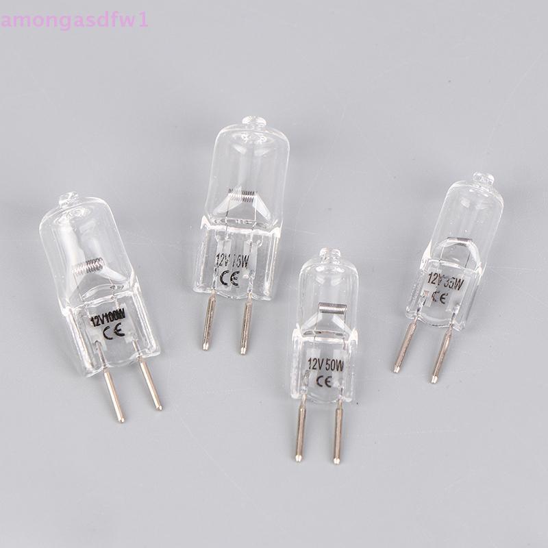 Amongassdfw1 1 PC G6.35 12V 20W 35W 50W 70W 100W หลอดไฟทํางานหลอดไฟ G6.35 โคมไฟอโรมา G6.35 กล้องจุลท