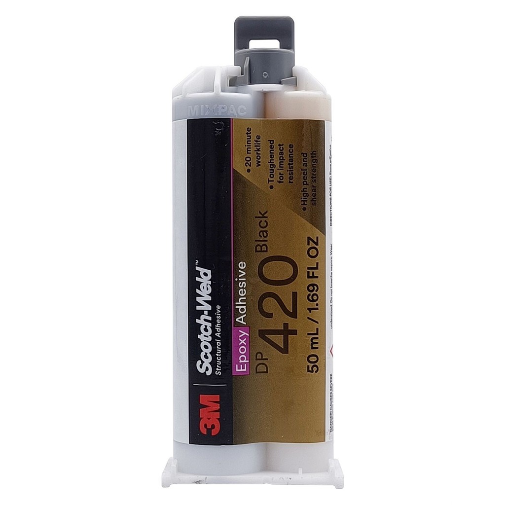 ต้นฉบับนําเข้า 3M DP420 กาวโครงสร้างความแข็งแรงสูง 3MDP420 สีดําทนอุณหภูมิสูงอีพ็อกซี่เรซิ่น AB กาว 