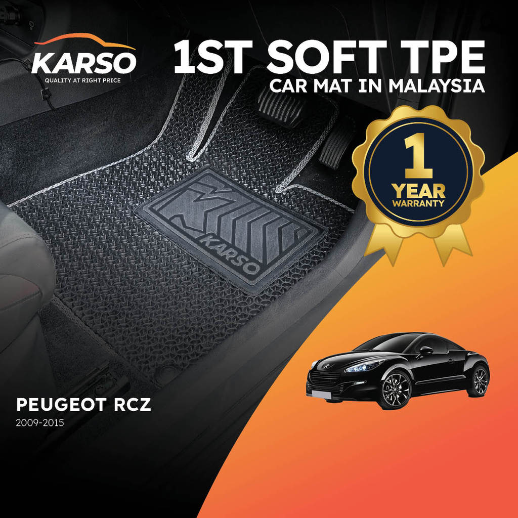 Karso Karpet Kereta พรมรถยนต์ Peugeot RCZ (2009-2015)