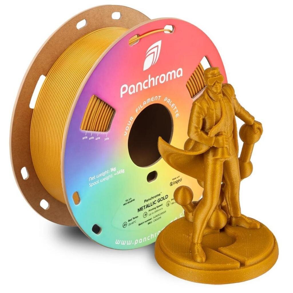 Panchroma Metallic PLA Polymaker เส้นพิมพ์สามมิติ 1.75mm 1KG Filament for 3D Printer