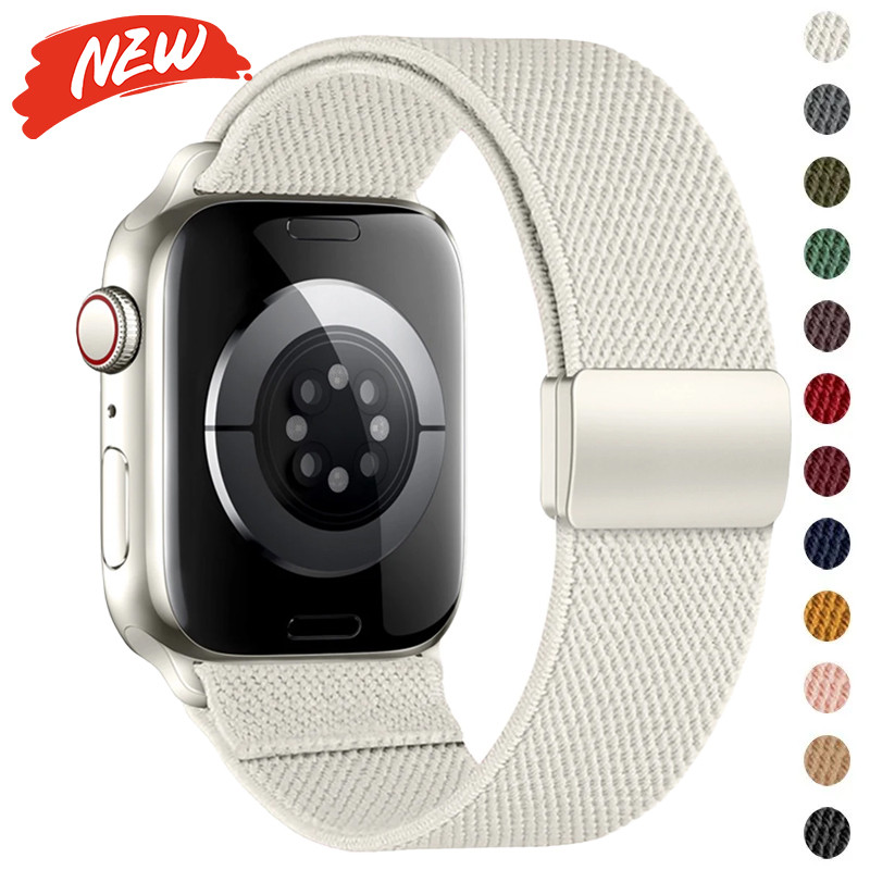 สายรัดไนลอนสําหรับ Apple Watch Series 11/10, Ultra 3/2/1, 7/6/5/9/8/SE ขนาด 40/41/42/44/45/49 มม.