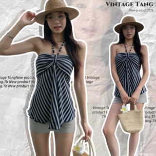 พร้อมส่ง🏷️ชุดสองชิ้น เสื้อเกาะอกผู้หญิง+กระโปรงสั้น มีซับใน …