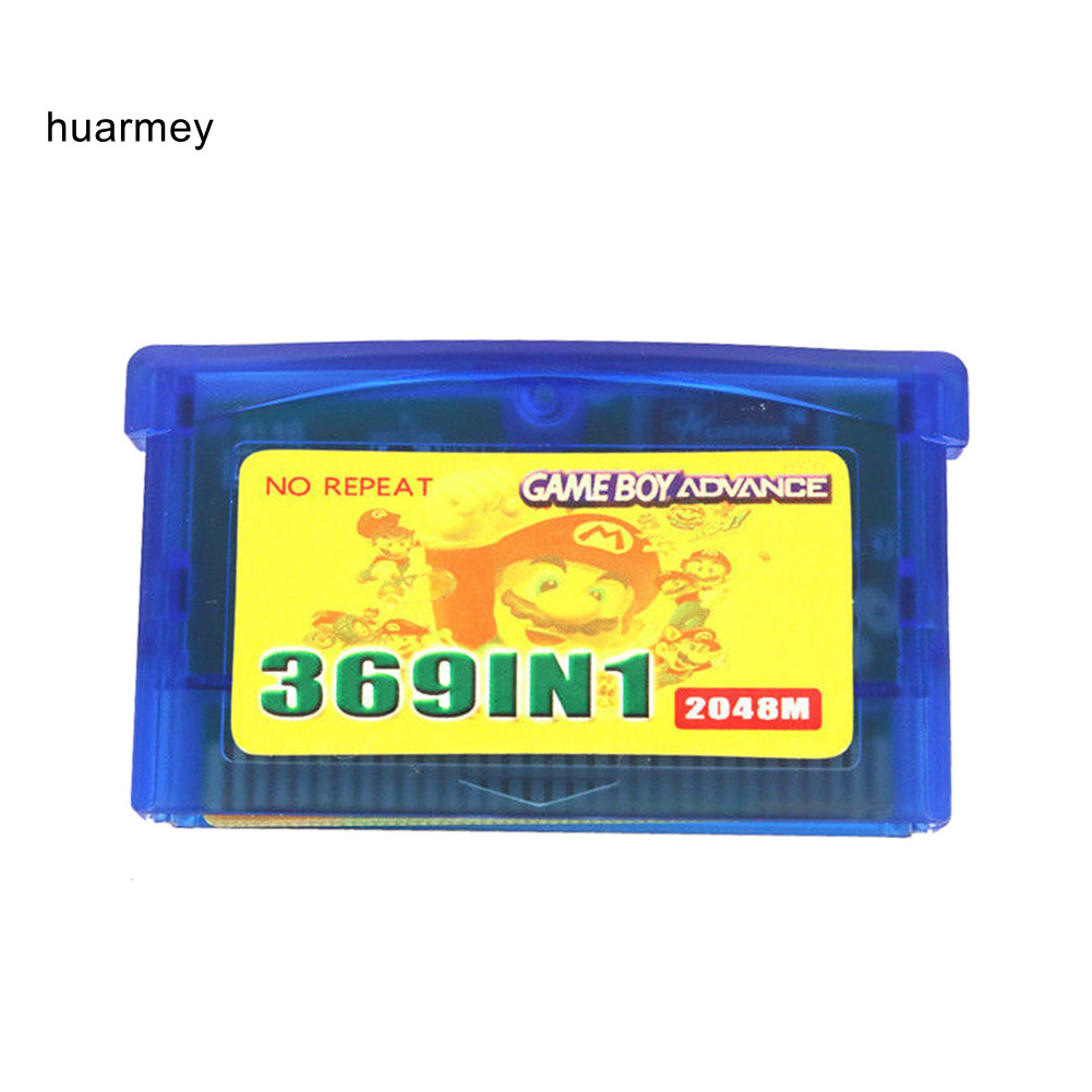 HUARMAEY 369 in 1 US Version Game Cartridge การ์ดเกมสําหรับ GameBoy Advance
