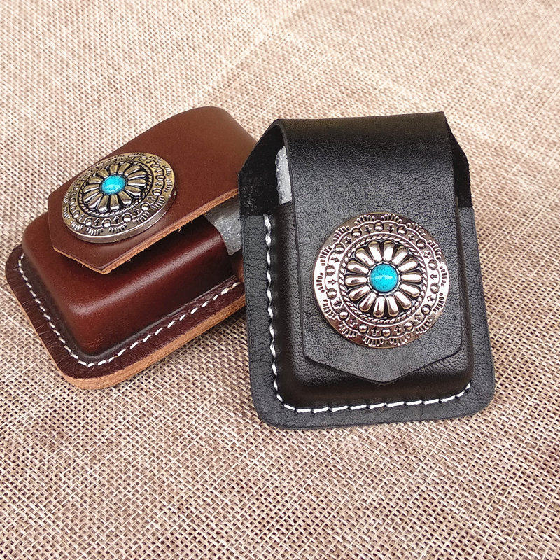 ซองหนังไฟแช็ก zippo เคสไฟแช็กทํามือหนังแท้ เคสป้องกัน เคส zippo Zoro เคสหนังอเนกประสงค์