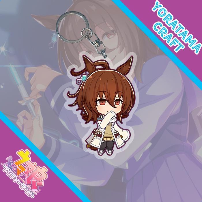 Gantungan Kunci Agness Tachyon Uma Musume, พวงกุญแจอนิเมะ Lucu - Tachyon A