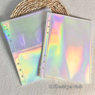 กระเป๋าเก็บภาพ A5 Binder แขน 1/2/4P อัลบั้มภาพเติมการ์ดด้านใน Photocard ตกแต่งบ้านอัลบั้มรูปหน้า Storage-10 ชิ้น/เซ็ต