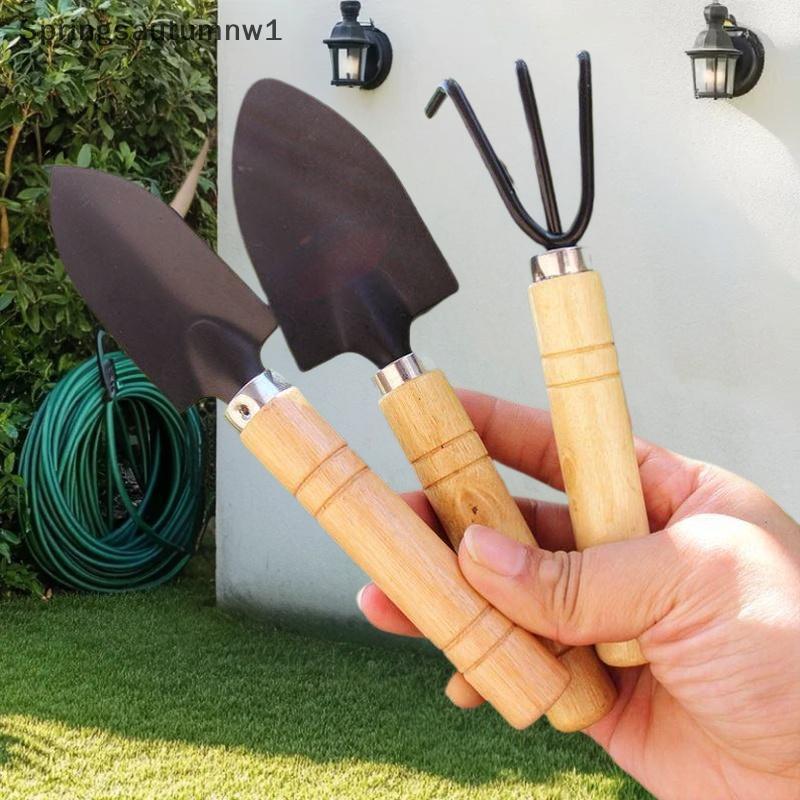 SPR 3 ชิ้น/เซ็ต Mini Garden ชุดเครื่องมือสําหรับพืชสวนกระถางดอกไม้กระบองเพชรผักขุดกําจัดวัชพืชในร่มพ