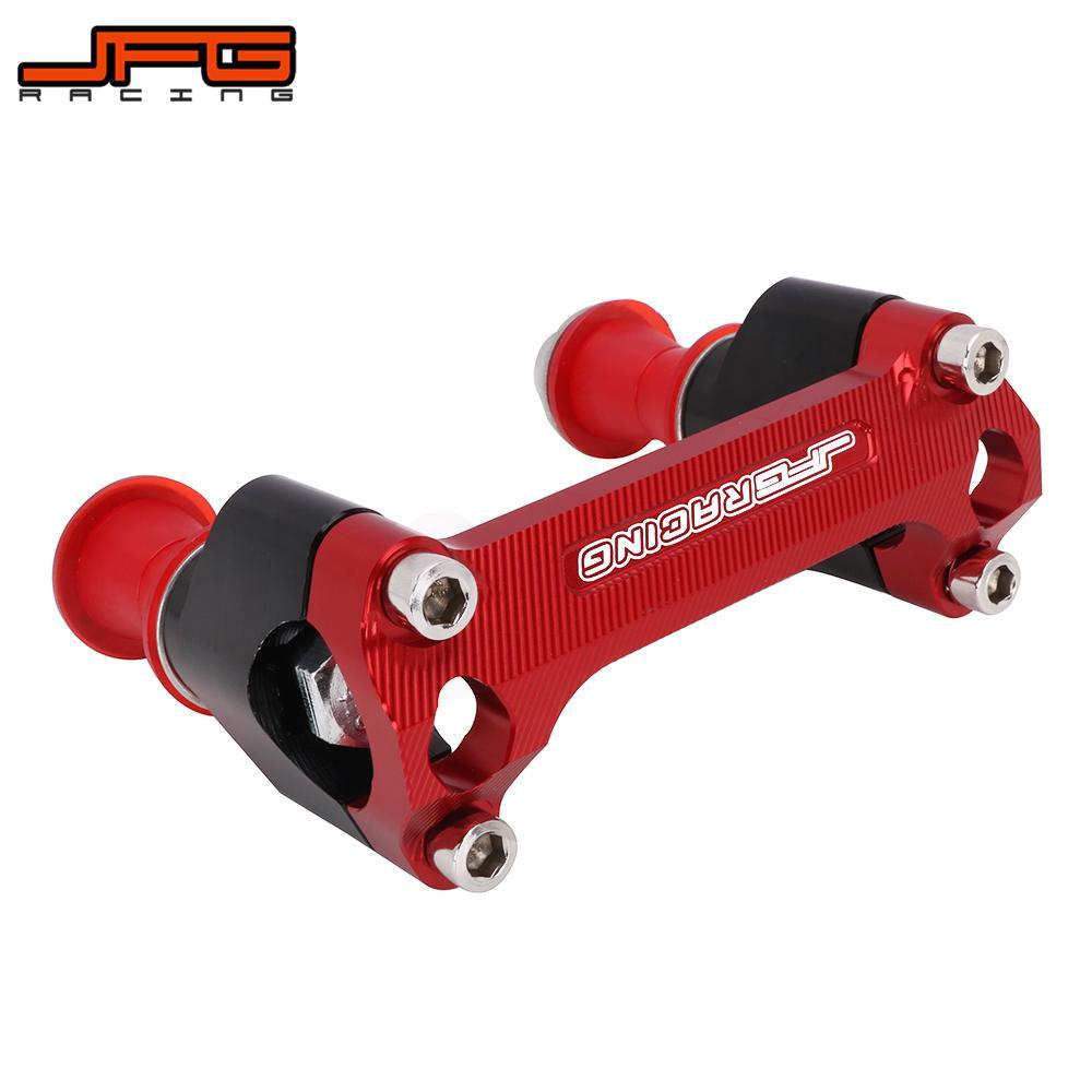 Gรถจักรยานยนต์28MM CNC Handlebar Riser Mount Clamp สำหรับ HONDA CRF250R CRF450R CR125R CR250R CRF450