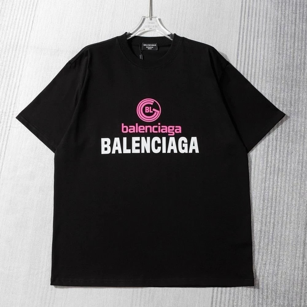 Bale * nca * ga เสื้อยืดครึ่งแขน tee Counter ที่ไม่ซ้ํากันแขนสั้นเสื้อยืดผู้ชายผู้หญิง 2024 ฤดูร้อนส