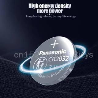 5 ชิ้น Panasonic CR2032 CR 2032 DL2032 ECR2032 BR2032 แบตเตอรี่ลิเธียม 3V Kalkulator Jam รีโมทคอนโทรล Mainan Tombol Sel