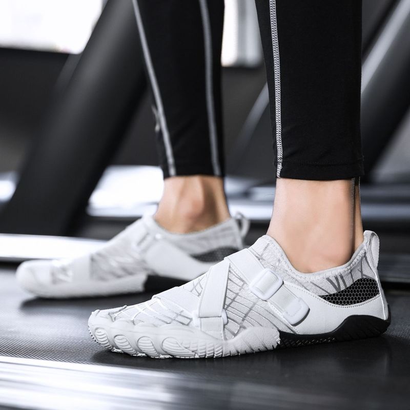 รองเท้า Silent Skipping Rope Shoes Shock-Absorbing Treadmill Pilates Training Shoes Anti-Slip Squat 