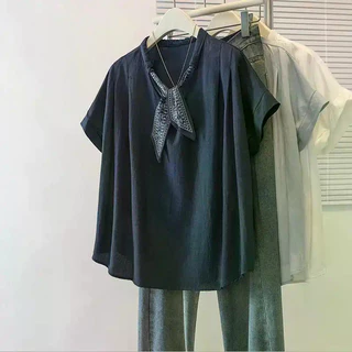 ส่งไวจากไทยBreezeS-4XL พลัสขนาดเกาหลีหลวมแขนสั้นเสื้อยืดผู้หญิงฤดูร้อนใหม่หลวมเสื้อยืดฤดูร้อนสำหรับสุภาพสตรี
