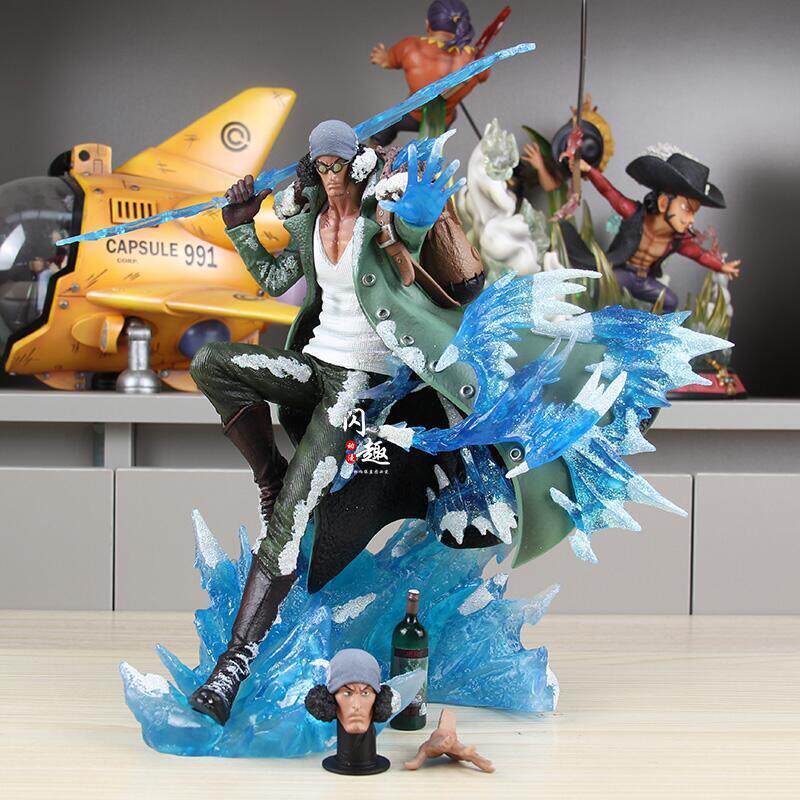 หมวกฟางกลุ่ม LX Aokiji MAX Series Rebel Aokiji Double-Headed gk รูปปั้นอะนิเมะเครื่องประดับ