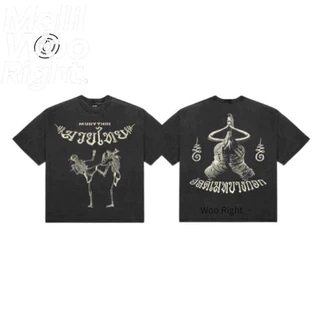 (จัดส่งตลอด 24 ชั่วโมง)Woo Right T-SHIRT มวยไทย อัลติเมทบางกอก งานเกรดพรีเมียม งานเกรด A