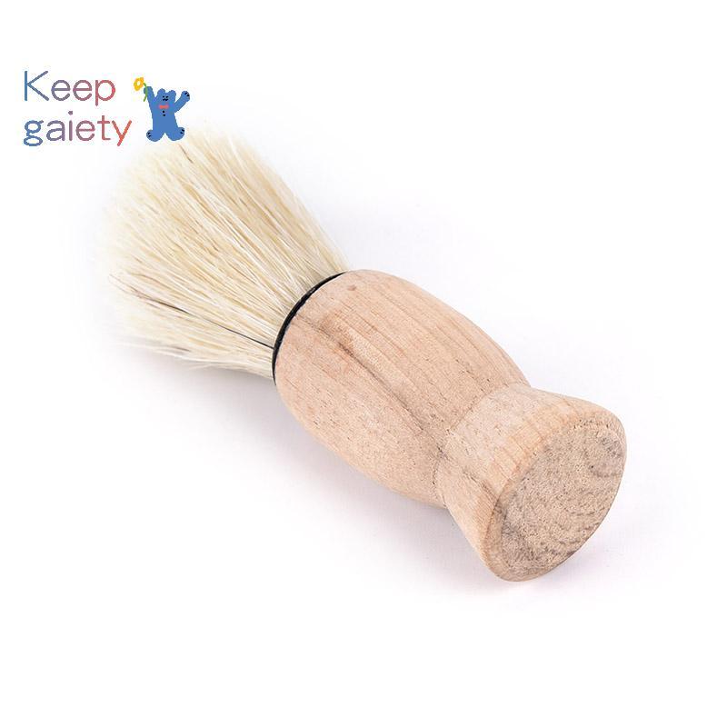 [Kpt-t] 1x pro ด้ามไม้ badger แปรงโกนหนวดเคราสําหรับผู้ชาย เครื่องมือตัดผมหนวด [ใหม่]