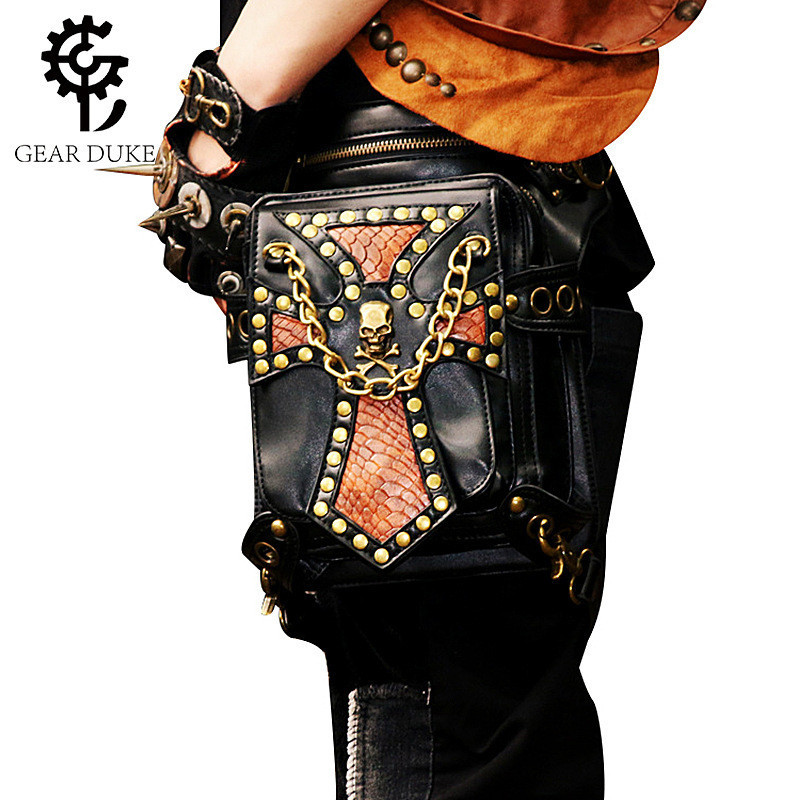 TEMU กระเป๋าสะพายข้างสำหรับสตรี ดีไซน์แฟชั่นโซ่งานเก๋_contrast สีงู พิมพ์ลายrivets ทำจากpu คุณภาพเยี