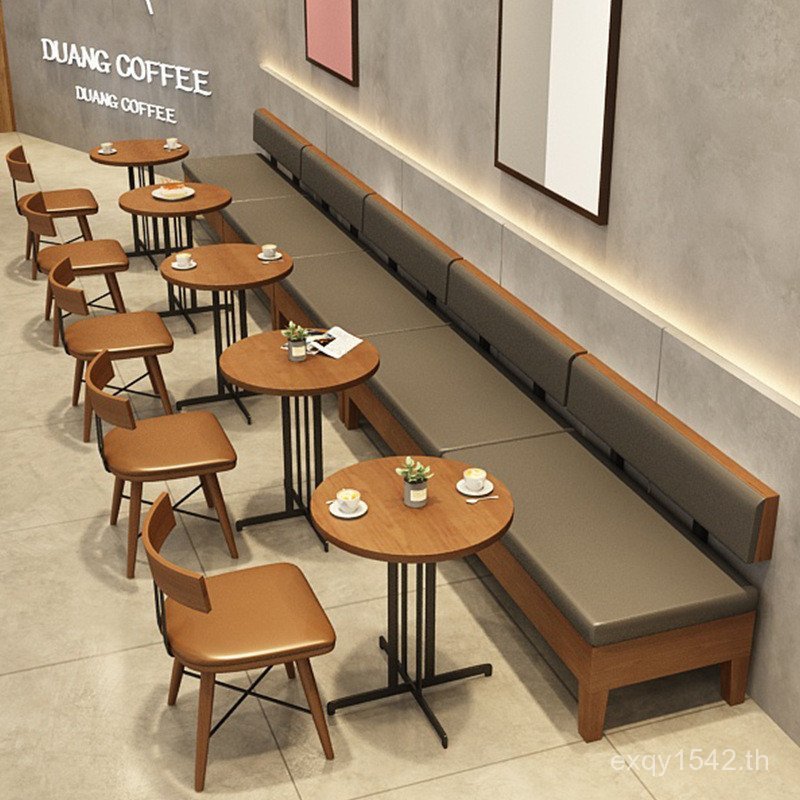 ร้านน้ําชานมร้านอาหารโซฟาคาเฟ่โต๊ะรับประทานอาหารเก้าอี้บัตรที่นั่งกระเป๋ารวมกันขนมนุ่มพักผ่อนโต๊ะรับ