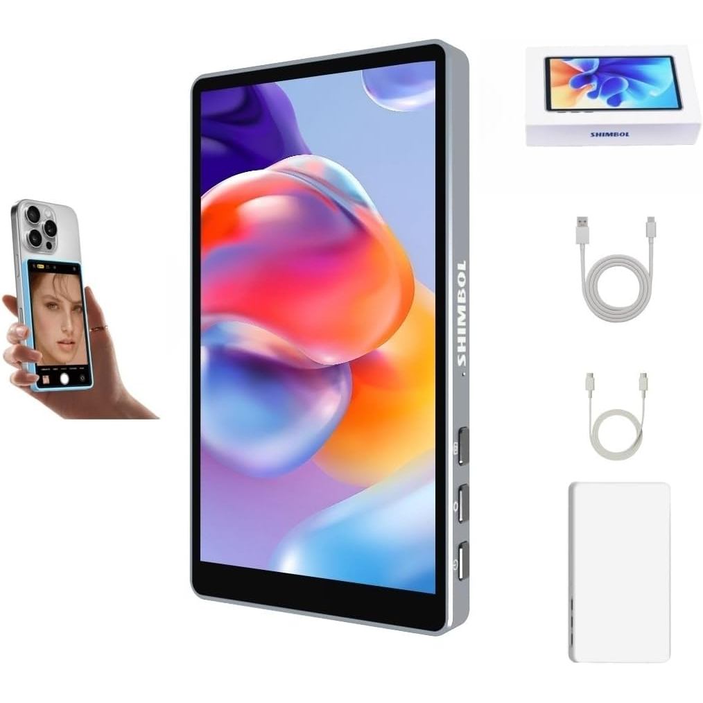 CP5 Lite Vlog Selfie Monitor หน้าจอสําหรับ iPhone กล้องด้านหลัง Monitor หน้าจอเซลฟี่แม่เหล็กสําหรับส