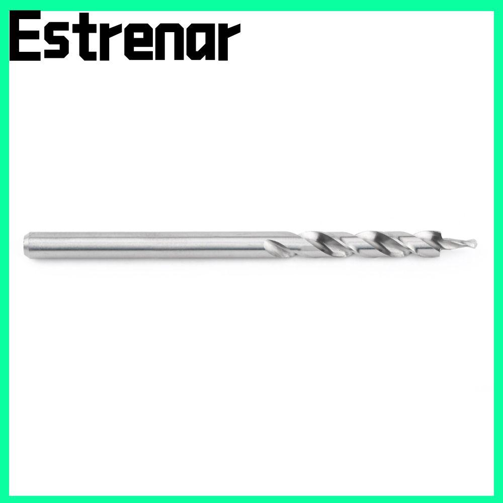 ESTRENAR ดอกสว่านเจาะรูกระเป๋า 2 ชิ้น, HSS (เหล็กความเร็วสูง) ดอกเจาะขั้นตอนบิดความยาว 6.5 นิ้ว, 1/4