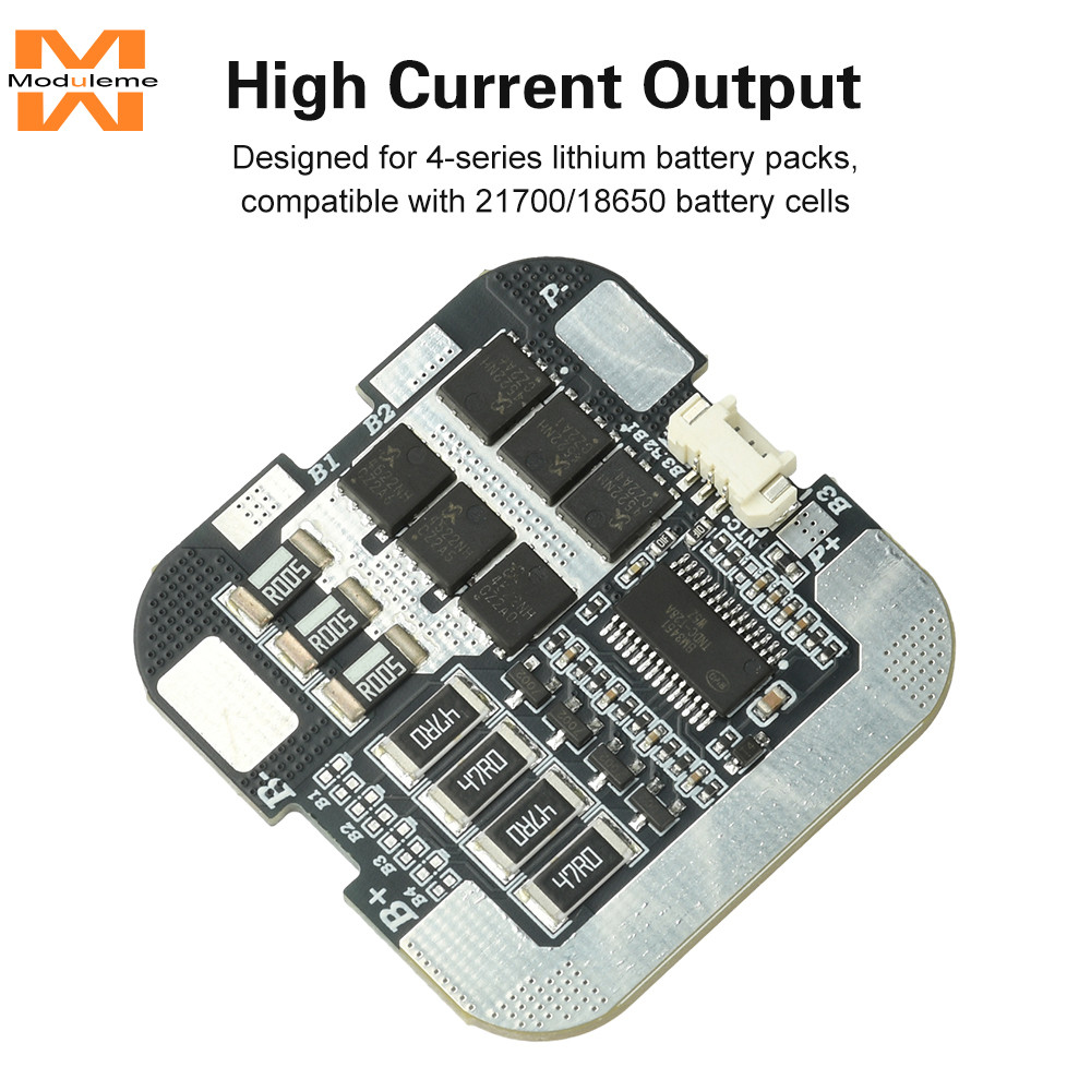 4S 16.8V 60A/100A 21700 แบตเตอรี่ลิเธียมพร้อม Balancing 3.7V Series 18650 แผ่นป้องกัน