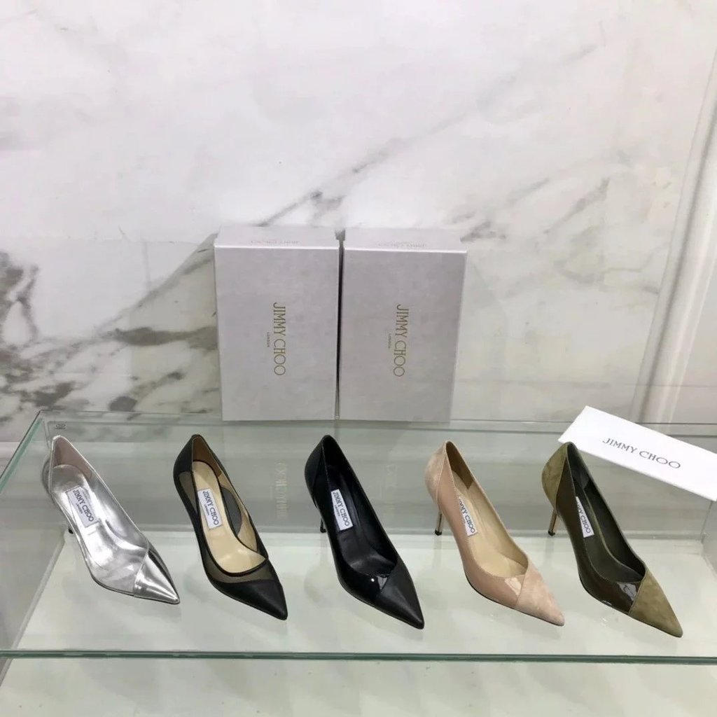 รองเท้าส้นสูง Jimmy Choo พินต์โท สไตล์ใหม่