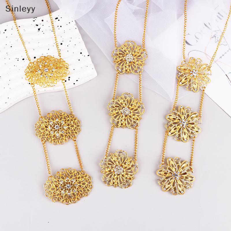 NLE Elegant Temperament ผู้หญิงมุสลิมเข็มกลัด Pin เครื่องประดับคอ Pin Corsage Rhinestone Headscarf เ