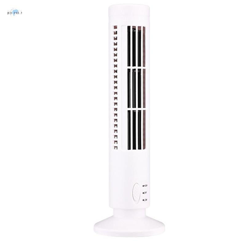 ใหม่ USB Tower Fan Bladeless Fan Tower พัดลมไฟฟ้าเครื่องปรับอากาศแนวตั้งขนาดเล็ก พัดลมยืนไร้ใบพัด