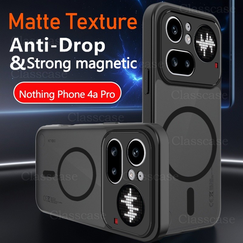 ปลอกสําหรับโทรศัพท์ไม่มีอะไร 4a 4 a Pro 4aPro Phone4a Phone4aPro NothingPhone4aPro 2026 Black Matte 