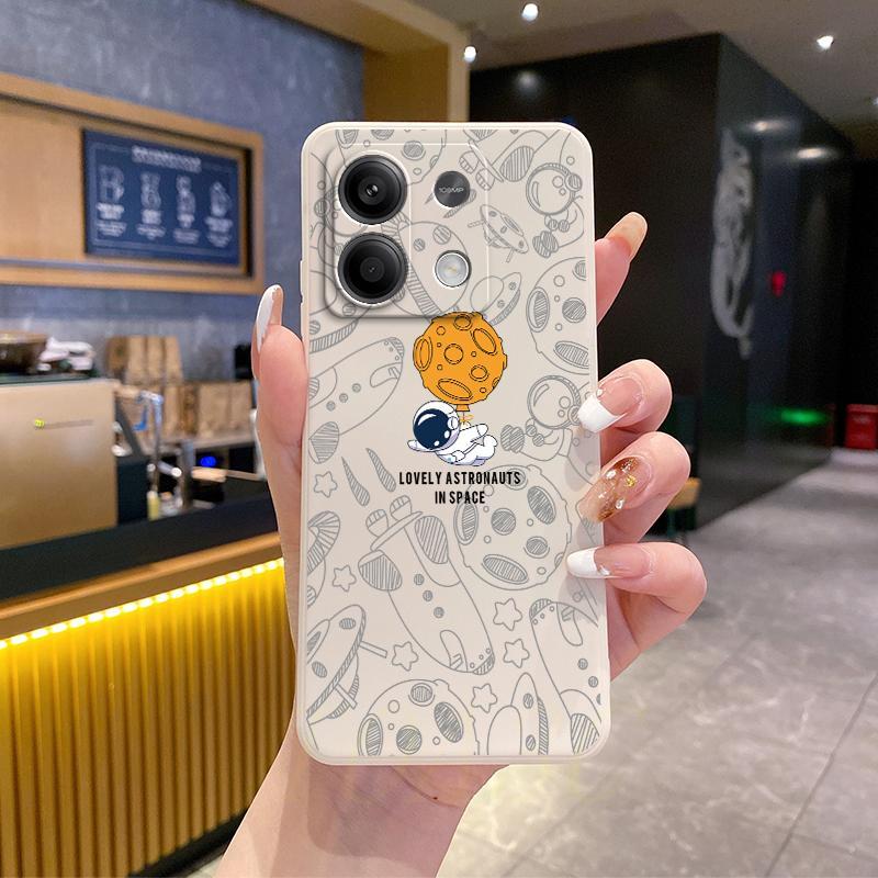 เคส Redmi Note 13 5G / Note13 4G เคสโทรศัพท์ภาพประกอบนักบินอวกาศแบบนิ่มซิลิโคน TKR ราคา ถูกที่สุด ดีลบีเคเค แกลเลอรีภาพที่ 5
