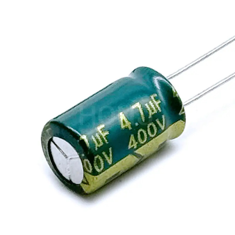10-40PCS 400V4.7UF อลูมิเนียม Electrolytic Capacitor Low Esr/ความต้านทานความถี่สูงขนาด 8*12 4.7uf400