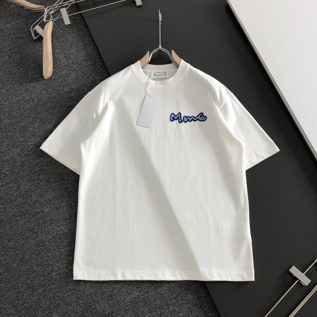 Y8U2 Mo***er Fashionable and versatile silicone letter print round neck short sleeve loose casual sh