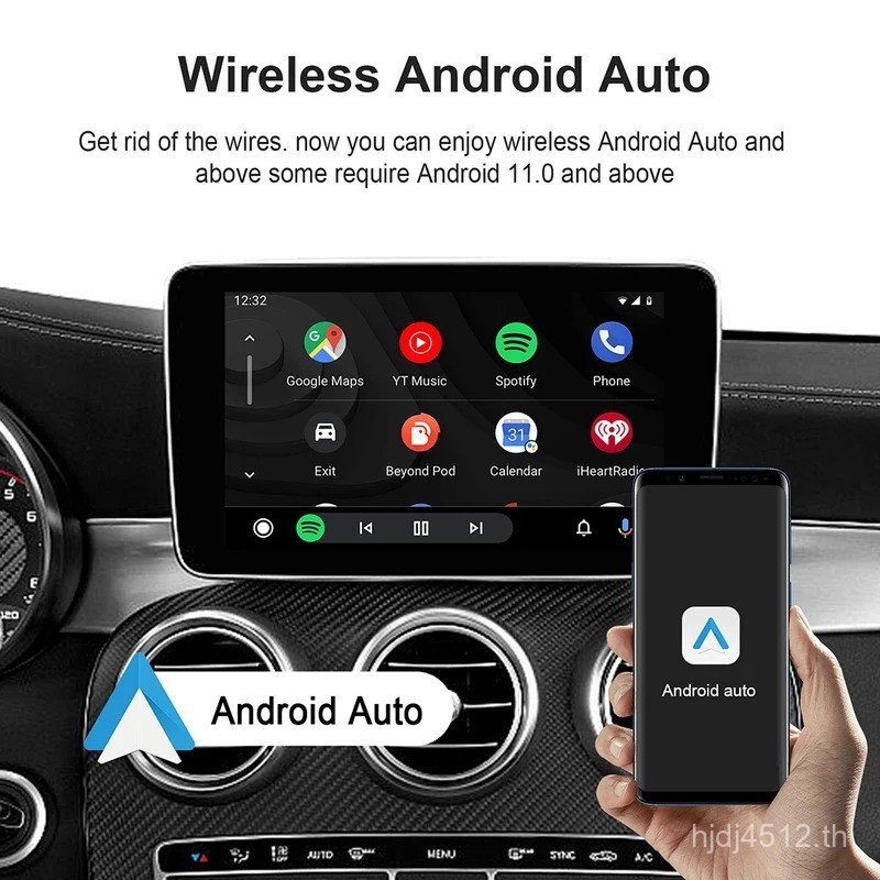 3 in 1 Android 13 AI Carplay Android อะแดปเตอร์ไร้สายอัตโนมัติ OEM แบบมีสายไร้สาย CarPlay กล่องเชื่อ