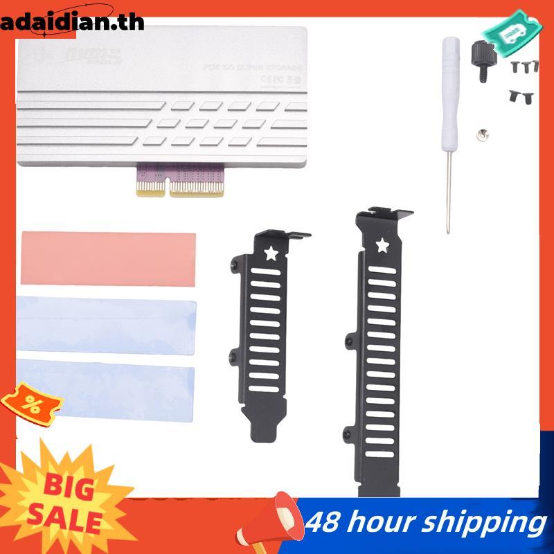 M.2 NVMe Full-Speed Adapter Card SSD การ์ดขยาย PCIe X4/X8/X16 ถึง M2 SSD Converter Cooling Heatsink 
