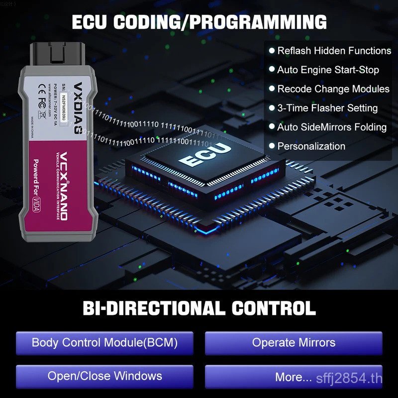 VXDIAG VCX NANO NX200 สําหรับ Renault Auto ทั้งหมดระบบเครื่องมือวินิจฉัย NANO สําหรับ Renault J2534 