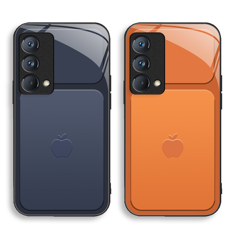 เข้ากันได้กับ [Realme Gt Master และ Realme Q3 Pro พิเศษ] เคสโทรศัพท์แก้วซิลิโคน HD-Tech Minimalist ป