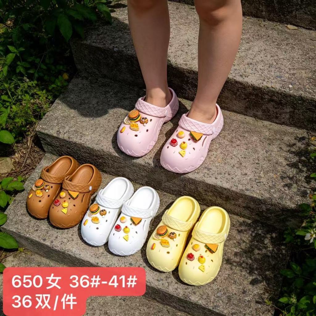 55555icyปังไม่ไหว รองเท้าแตะหัวโตสุดคิ้วท์ ทรงน่ารัก ยางนิ่ม ทนทาน