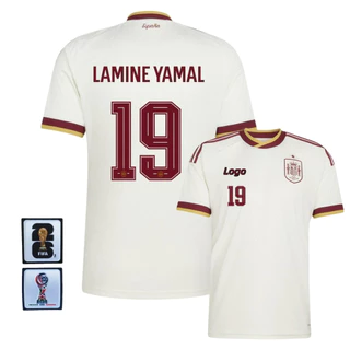 แฟน ๆ การแก้ไข สเปน 2026/27 ผู้ชายสเปนออกไปแขนสั้นเสื้อฟุตบอลเสื้อยืด